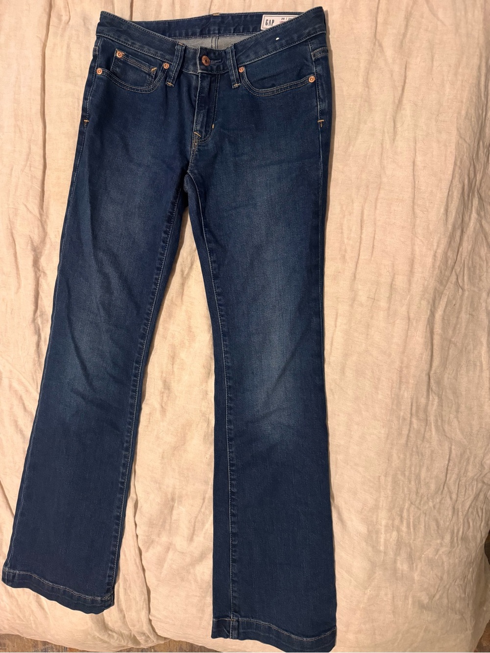GAP Women's Dark Blue Wide Leg Jeans